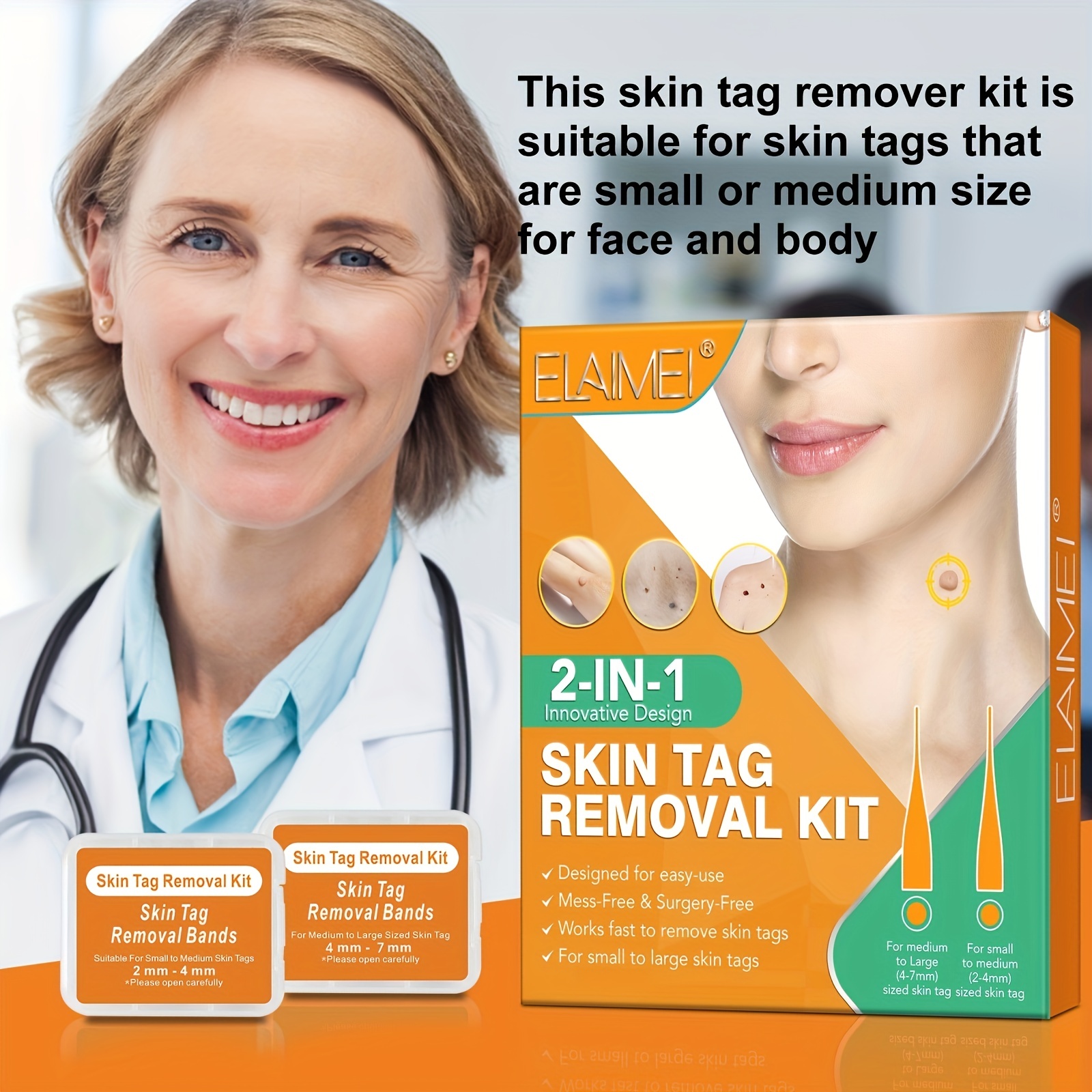 2 IN 1 Wart Removal Kit with Sticker